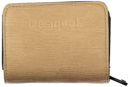 Desigual Ritsportemonnee Beige Leer Bruin