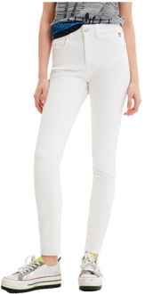 Desigual Skinny Jeans Desigual , White , Dames - Xl,2Xs
