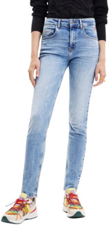 Desigual Slim-fit Jeans Desigual , Blue , Dames - XL