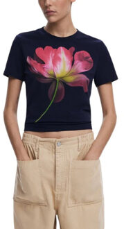 Desigual T-shirts women t-shirt - maat L Wit