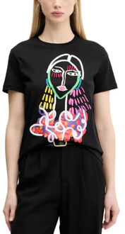Desigual T-shirts women t-shirt - maat S Wit