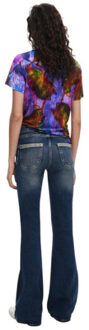 Desigual T-shirts women t-shirt Paars - XL