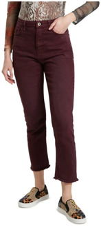 Desigual Tiber Mom Jeans Herfst/Winter Collectie Desigual , Red , Dames - Xs,2Xs