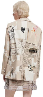 Desigual Women blazer - maat XS Beige