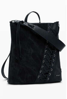 Desigual Zwarte Polyethyleen Dames Rugzak - maat