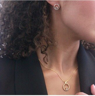 Desiree sets - Oostenrijks kristal - maat Wit & Goud