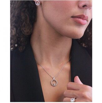 Desiree sets - Oostenrijks kristal Wit Zilver - One Size