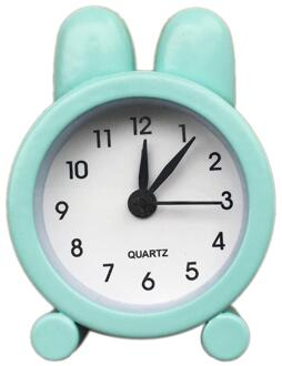 Desk Clock Cute Mini Metal Small Alarm Clock Electronic Adults Travel Home Bed Desk Clock Decor Alarm Clock CD groen