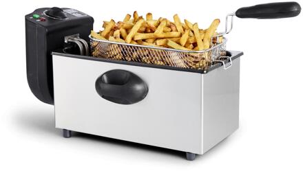 Deski Frituurpan - 3 Liter - 2000W Zilverkleurig