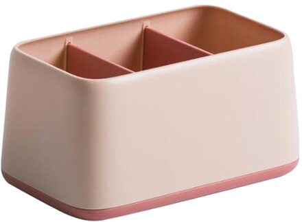 Desktop Afstandsbediening Opbergdoos Multi Grids Storage Container Diversen Organizer Voor Thuis roze