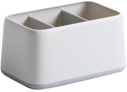 Desktop Afstandsbediening Opbergdoos Multi Grids Storage Container Diversen Organizer Voor Thuis wit