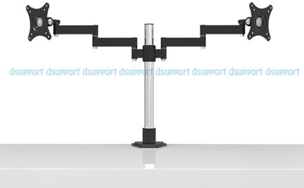 Desktop Dual LCD Computer Monitor Houder 360 graden Roterende Gratis Lifting Dual Monitor Mount Arm Laden 10kgs Elke