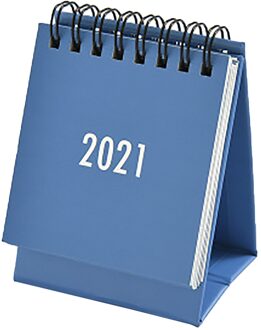 Desktop Kalender Dual Dagelijkse Schema Tafel Planner Jaarlijks Agenda Organisator Kantoor Schema Planner Mini Kalender Blauw