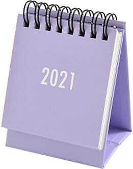 Desktop Kalender Dual Dagelijkse Schema Tafel Planner Jaarlijks Agenda Organisator Kantoor Schema Planner Mini Kalender Paars