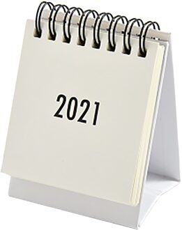 Desktop Kalender Dual Dagelijkse Schema Tafel Planner Jaarlijks Agenda Organisator Kantoor Schema Planner Mini Kalender wit
