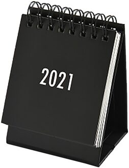 Desktop Kalender Dual Dagelijkse Schema Tafel Planner Jaarlijks Agenda Organisator Kantoor Schema Planner Mini Kalender zwart