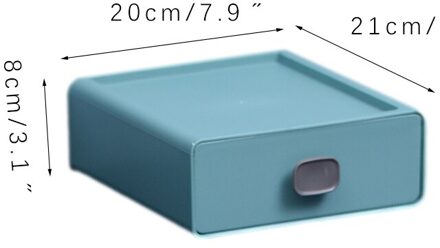 Desktop Lade Organizer Cosmetische Lippenstift Briefpapier Opbergdoos Container Plastic Opbergdoos Lade Box Case Organisator groen