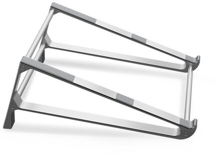 Desktop Laptop Stand 2 in 1 Aluminium Laptop Verticale Stand Notebook Cooling Houder voor MacBook Air Pro Oppervlak 10 -17'' zilver