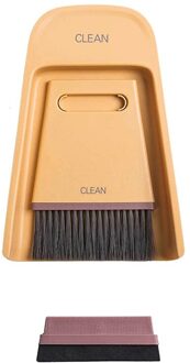 Desktop Mini Huishoudelijke Ruitenwisser Schop Set Toetsenbord Reinigingsborstel Bezems Dustpans Bezem Schraper Set #226