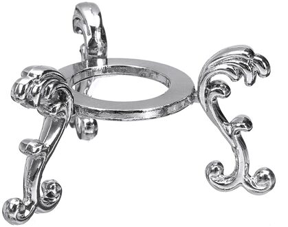 Desktop Office Art Craft Base Diy Fotografie Props Crystal Ball Stand Home Decor 3D Gegraveerd Display Ornamenten Zilver