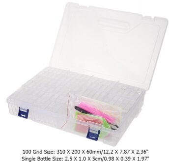 Desktop Opbergdoos Diversen Container 100 Grids Sieraden Organizer Kleine Kralen Diamant Schilderen Steentjes Opbergdoos