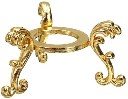 Desktop Ornamenten Display Metalen Base Diy 3D Gegraveerd Home Decor Crystal Ball Stand Kantoor Art Craft Bol Houder Goud