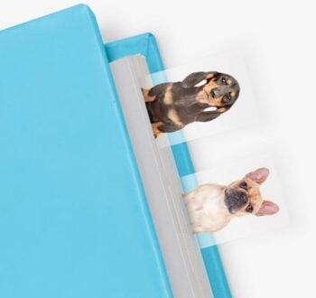 Desktop Pagina Markers 100 Stuks Dog in a Book - Papier - Multicolor Multikleur
