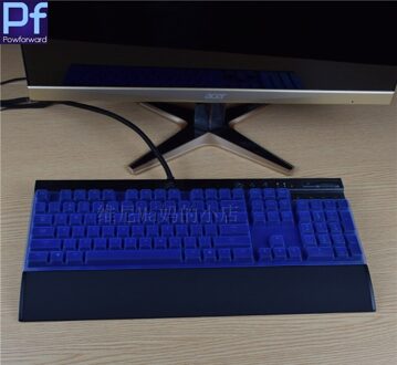 Desktop Pc Waterdicht Stofdicht Toetsenbord Cover Beschermer Huid Voor Corsair K70 Mk.2 Se MK2 Rgb/K68 Mechanische Gaming blauw