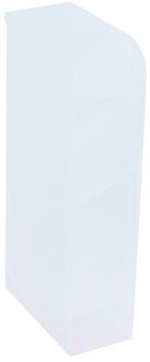 Desktop Puin Opslag Organizer Box Voor Pen Borstel Bureau Opbergdoos Clear Cosmetische Borstel Opslag Buis Home Office Opslag wit