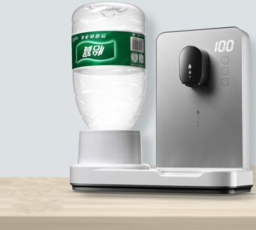 Desktop Quick Drinkwater Machine Desktop Mini-Type Temperatuur Reguleren Huishoudelijke Intelligente Direct Drinken Boiler zilver