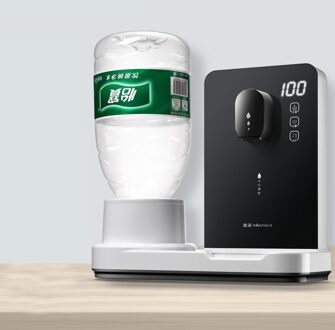 Desktop Quick Drinkwater Machine Desktop Mini-Type Temperatuur Reguleren Huishoudelijke Intelligente Direct Drinken Boiler zwart