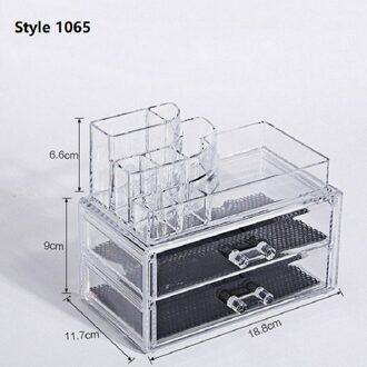 Desktop Up Organizer Sieraden Cosmetische Lade Opbergdoos Home Office Organizer Transparante Houder Organizador Maquillaje stijl 1065