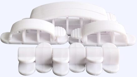 Desktop Winder Plastic Management Clip 10 Cable Organizer Cable Houder Kabelhaspel Usb Kabel Kabel Cover wit