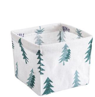 Desktop Zorg Afdrukken Waterdichte Opbergdoos Organizer Katoen Linnen Diversen Opslag Mand Ondergoed Briefpapier Opbergtas 01