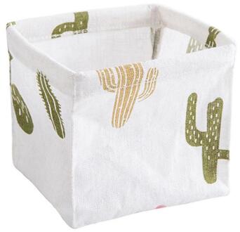 Desktop Zorg Afdrukken Waterdichte Opbergdoos Organizer Katoen Linnen Diversen Opslag Mand Ondergoed Briefpapier Opbergtas 02