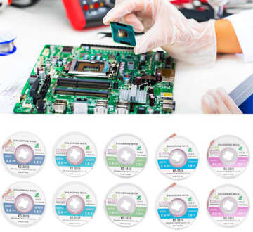 Desolderen Draad Soldeer Lont 2 Set Solder Wick Remover Desolderen Sucker Kabel Lage Residu Geen Reiniging 1.5 2 2.5 3 3.5Mm