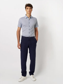 Desoto Casual kent 1/2 korte mouw overhemden 81032-3 Blauw - XL