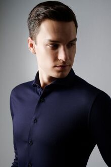 Desoto Essential Overhemd Hai Jersey Navy Donkerblauw - 40,45,39,44,38,43,37,42,47,48,46