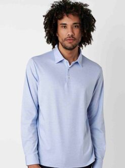 Desoto Longsleeve Poloshirt Essential Lichtblauw - 3XL,L,M,XL