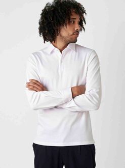 Desoto Longsleeve Poloshirt Essential Wit - 3XL,L,M,S,XL,XXL
