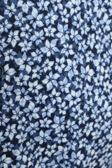 Desoto Overhemd Bloemen Blauw Donkerblauw - S