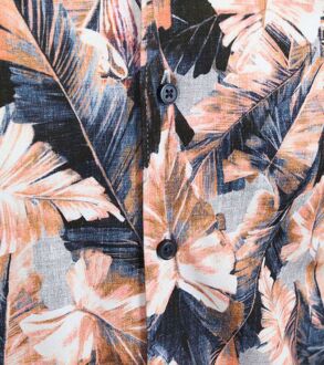 Desoto Overhemd Botanic Print Multicolour Oranje - 3XL,M,XXL