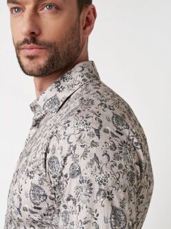 Desoto Overhemd Corduroy Optics Beige - 3XL,L,M,S,XL,XXL