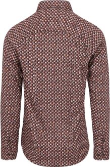 Desoto Overhemd Fundamental Vibes Print Bruin - XXL