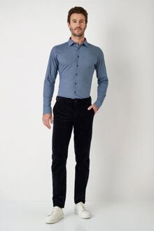 Desoto Overhemd Kent Print Donkerblauw - 3XL,L,XL,XXL