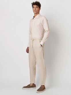 Desoto Overhemd Monochrome Streep Beige - 3XL,L,M,S,XL,XXL