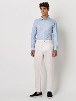 Desoto Overhemd Monochrome Streep Blauw Lichtblauw - 3XL,L,M,S