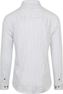 Desoto Overhemd Optics Strepen Grijs - XXL