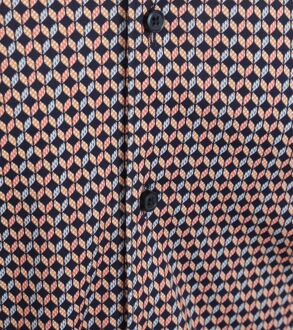 Desoto Overhemd Print Multicolour Oranje - 3XL,L,S,XL