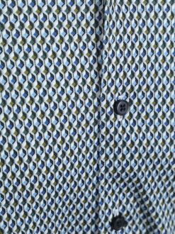 Desoto Overhemd Squares Groen Blauw - 3XL,L,M,S,XL,XXL